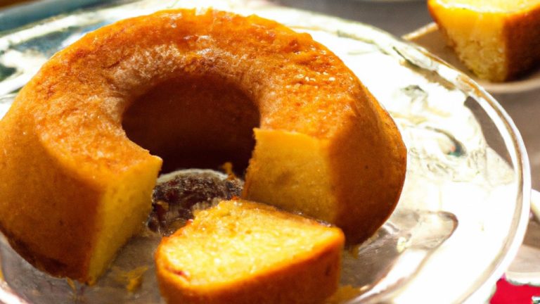 Receita De Bolo De Laranja Com Calda Açucarada