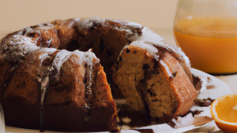 Receita De Bolo De Laranja Com Calda De Chocolate