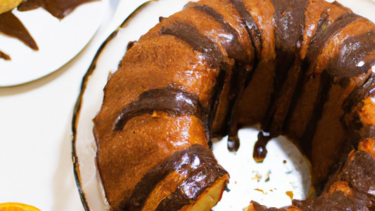 Receita De Bolo De Laranja Com Cobertura De Chocolate