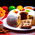 Bolo de Natal com Frutas Cristalizadas